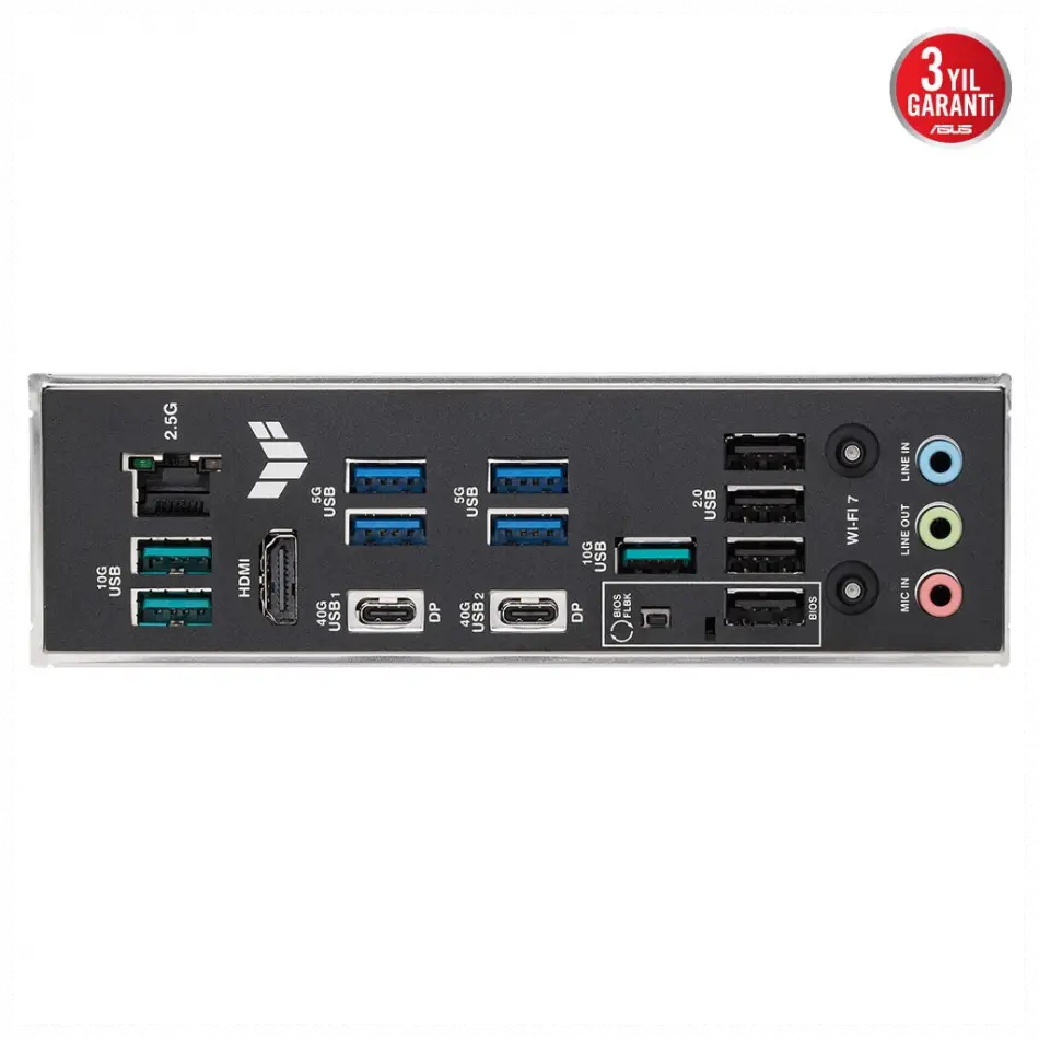 Asus Tuf Gamıng X870e-plus Wıfı7, 4xddr5, 4xm.2, Hdmı, 2xdp, Type-c, Pcıe 5.0, 2xwi-fi 7, Bluetooth V5.4, Am5 Soket Gamıng Anakart