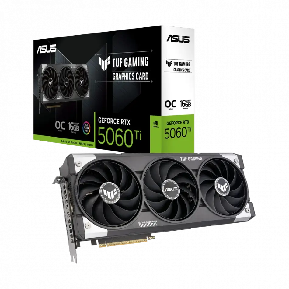 Asus Tuf-rtx5060tı-o16g-gamıng, 16gb, 128bit, Gddr7, 1xhdmı, 3xdp Gamıng Ekran Kartı