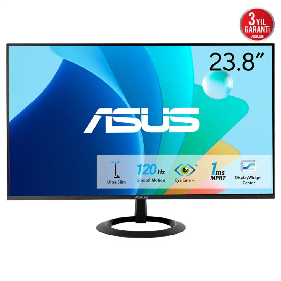 Asus Vz249hg 23.8 1ms, 120hz, Full Hd, Hdmı, D-sub, Ips Led, Adaptive Sync, Mavi Işık Filtresi, Care Plus, Monitör
