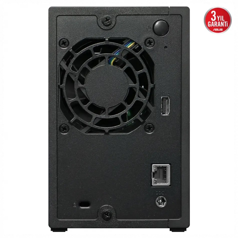 Asustor As1102tl, 1gb Ddr4 Ram, 2 Yuvalı (2x22tb Destek), 1x1gbe Network, Usb 3.2, Usb 2.0, Tower Nas (yedekleme) Cihazı