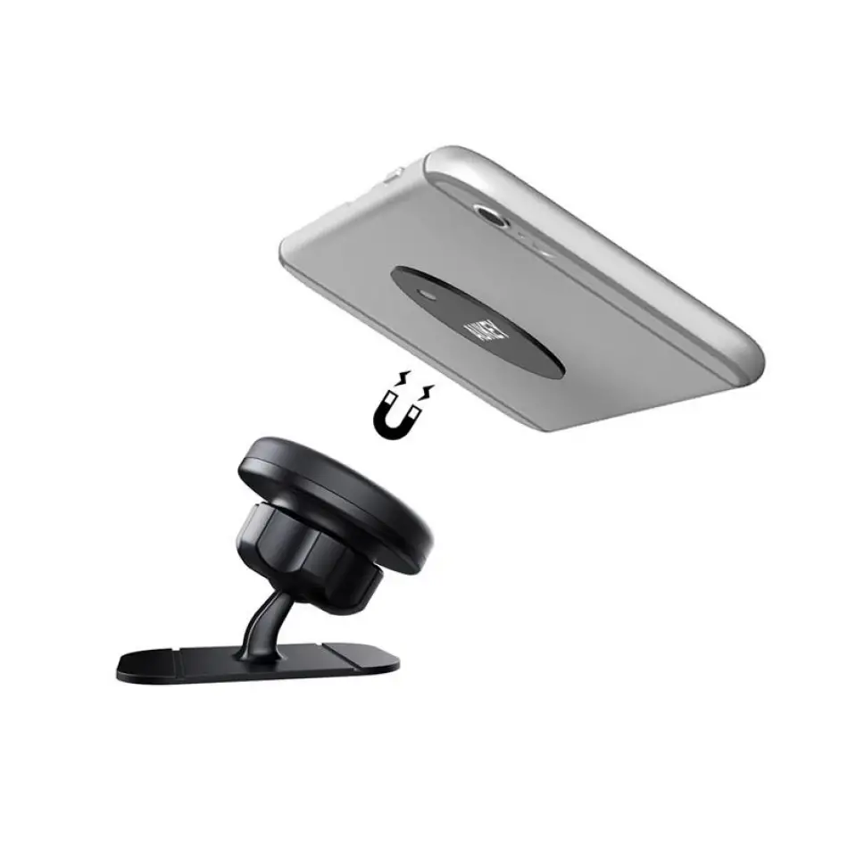 Aukey Hd-c13-bk Güçlü Yapışkan Ve Mıknatıslı Araç İçi Telefon Tutucu