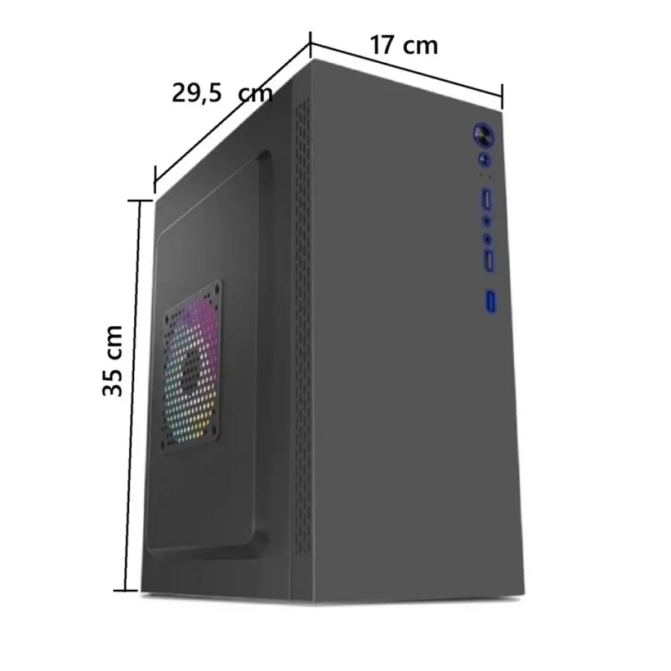 Aztech Aztb02600 Tıtan 600w siyah Usb 2.0 Micro Atx Kasa
