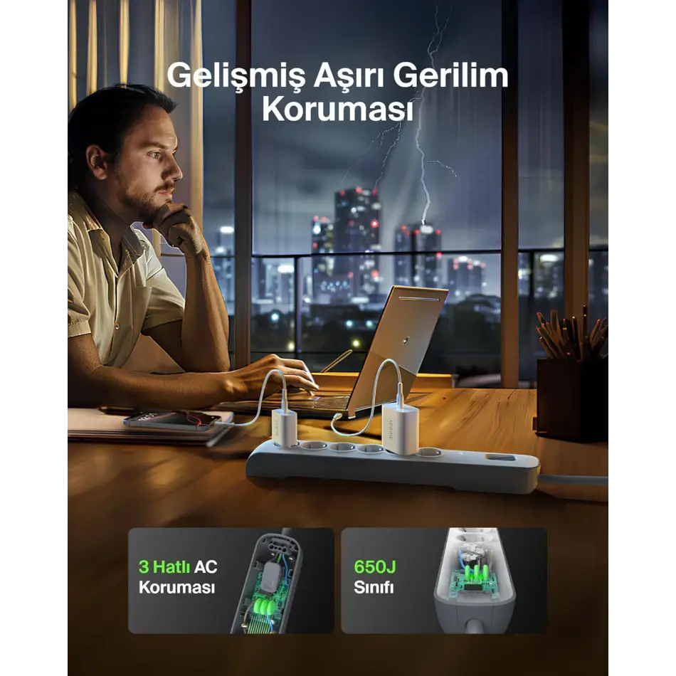 BELKIN BSV603VF2MV2 SURGEMASTER 2M 6LU AKIM KOR.