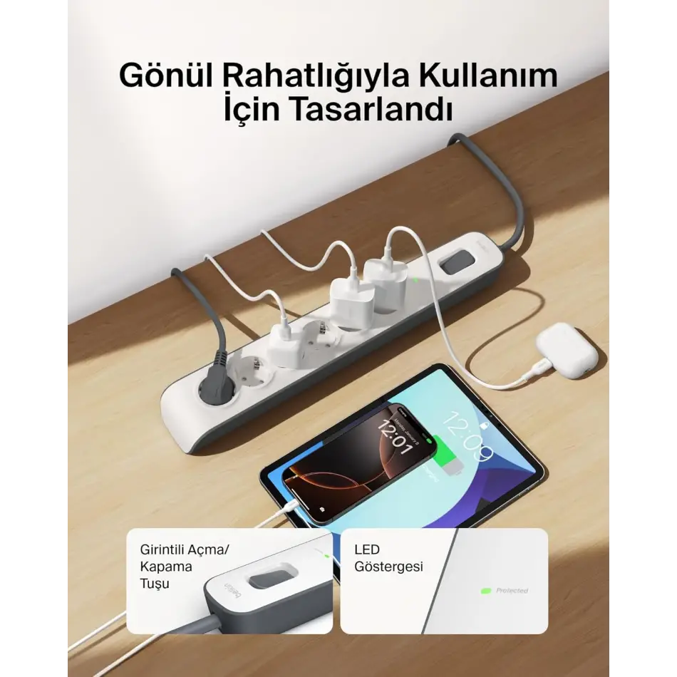 BELKIN BSV603VF2MV2 SURGEMASTER 2M 6LU AKIM KOR.