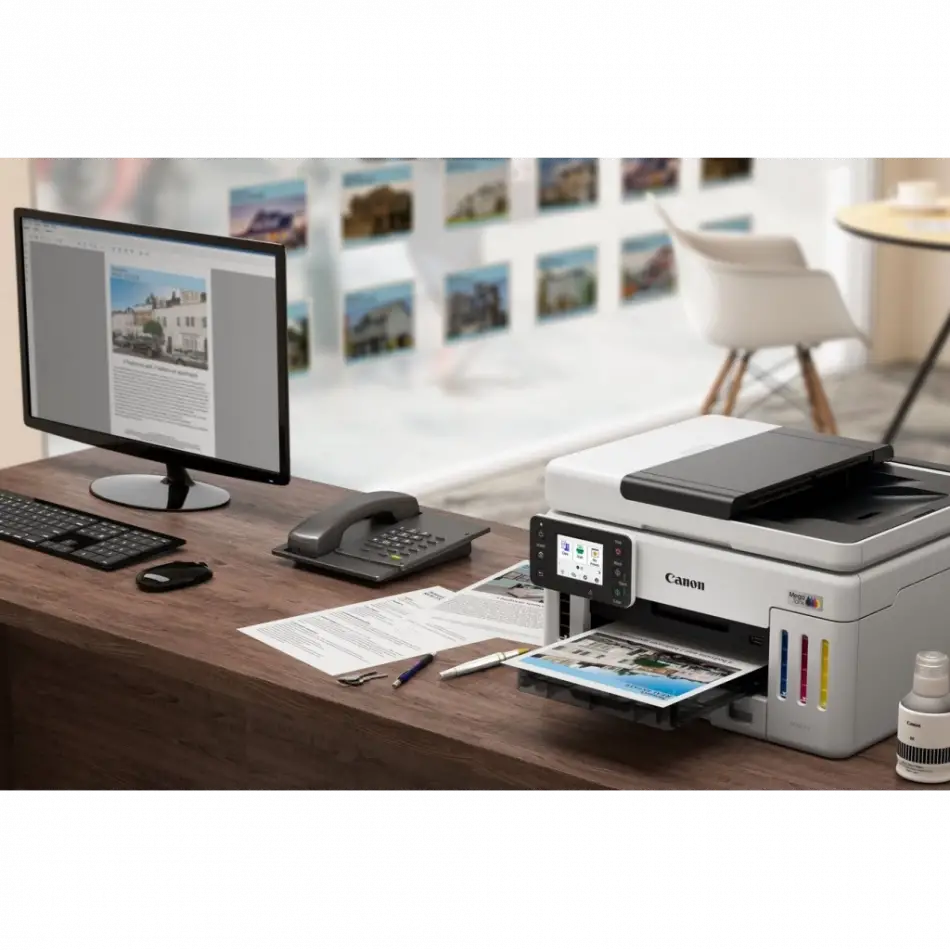 Canon Maxıfy Gx6140, Renkli, Mürekkep Mega Tanklı, Yazıcı, Tarayıcı, Wifi, Lan, Duplex, Orijinal Mürekkep