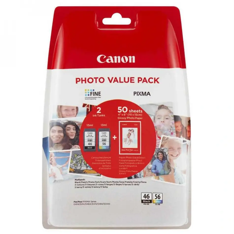 Canon Pg-46/cl-56 2li Paket Kartuş (kağıt Hediye)
