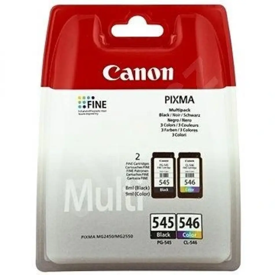 Canon Pg-545bk+cl-546 2li Paket (kağıt Hediyeli)