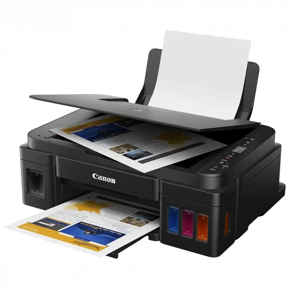 Canon Pıxma G2410, Renkli, Mürekkep Tanklı, Yazıcı, Tarayıcı, Fotokopi +1 Şişe Siyah Mürekkep Hediye