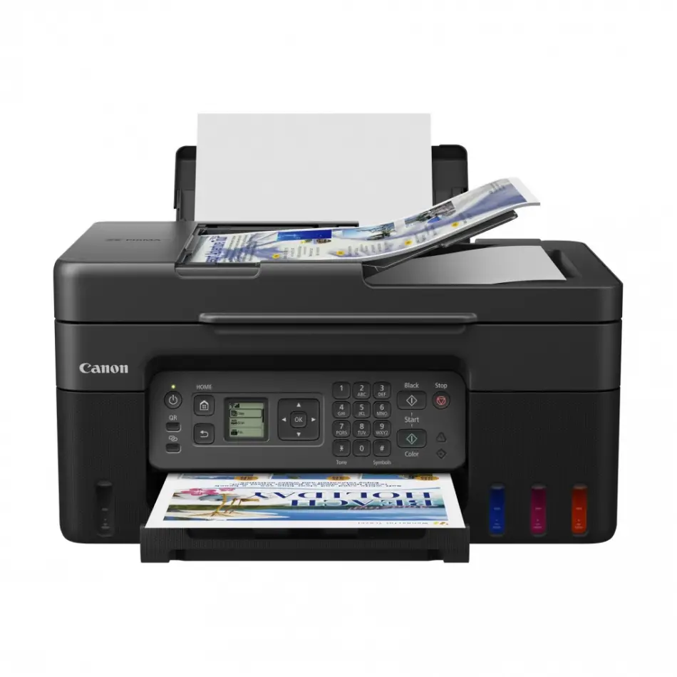 Canon Pıxma G4470, Renkli, Mürekkep Mega Tanklı, Yazıcı, Tarayıcı, Fotokopi, Fax, Wifi, Bulut, Adf, Orijinal Mürekkep
