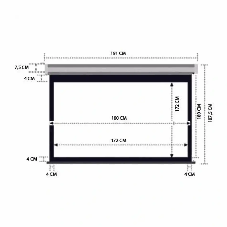 Codegen(ax-18) 180x180 Storlu Projeksiyon Perdesi