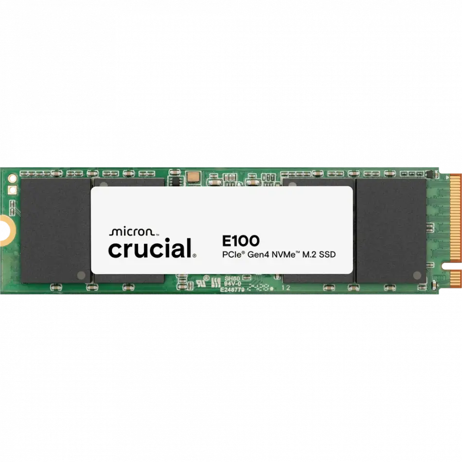 Crucıal Ct480e100ssd8, E100, 480gb, 4700/2500, Gen4, Nvme Pcıe M.2 2280, Ssd