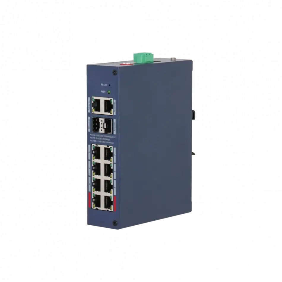 Dahua Chs4212-8gt-110, 8 Port, Gigabit, Poe 110w, 2 Port Uplink, 2 Port Sfp, Cloud Yönetilebilir, Switch