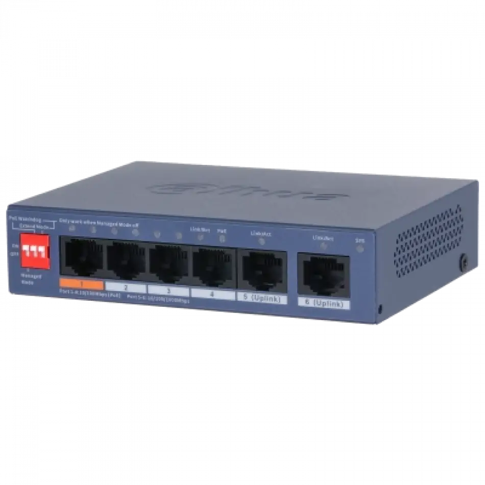DAHUA CS4006-4ET2GT-60 4XFE-2XGE POE YÖNETİLEBİLİR SWİTCH