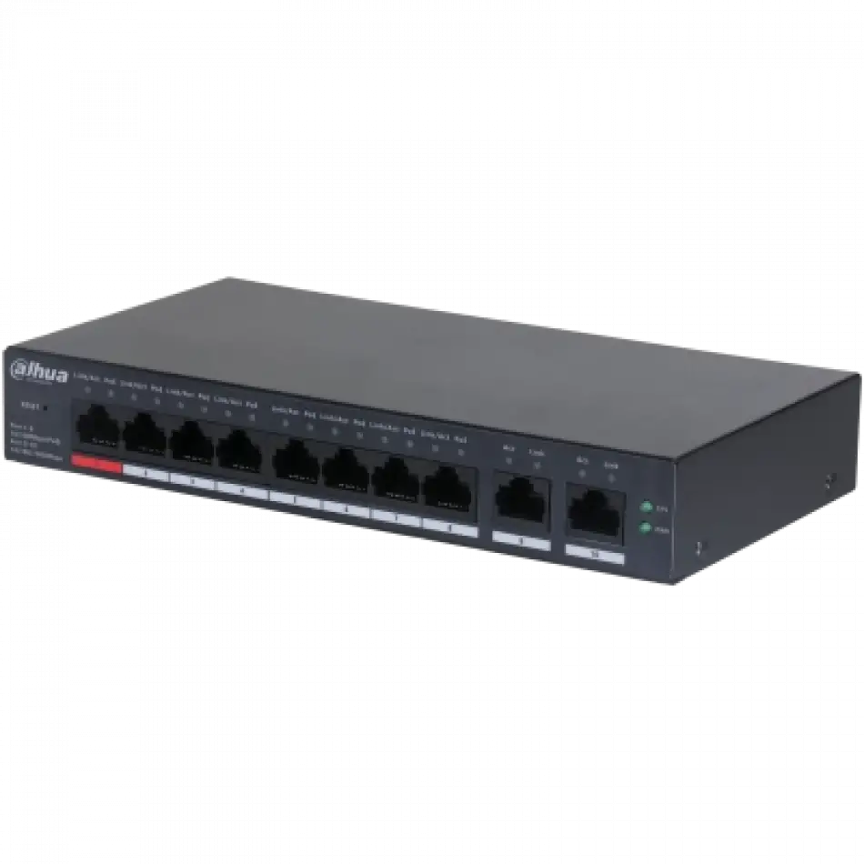 Dahua Cs4010-8et-110 8xfe-2xge Bulut Yönetilebilir 110w Poe Switch