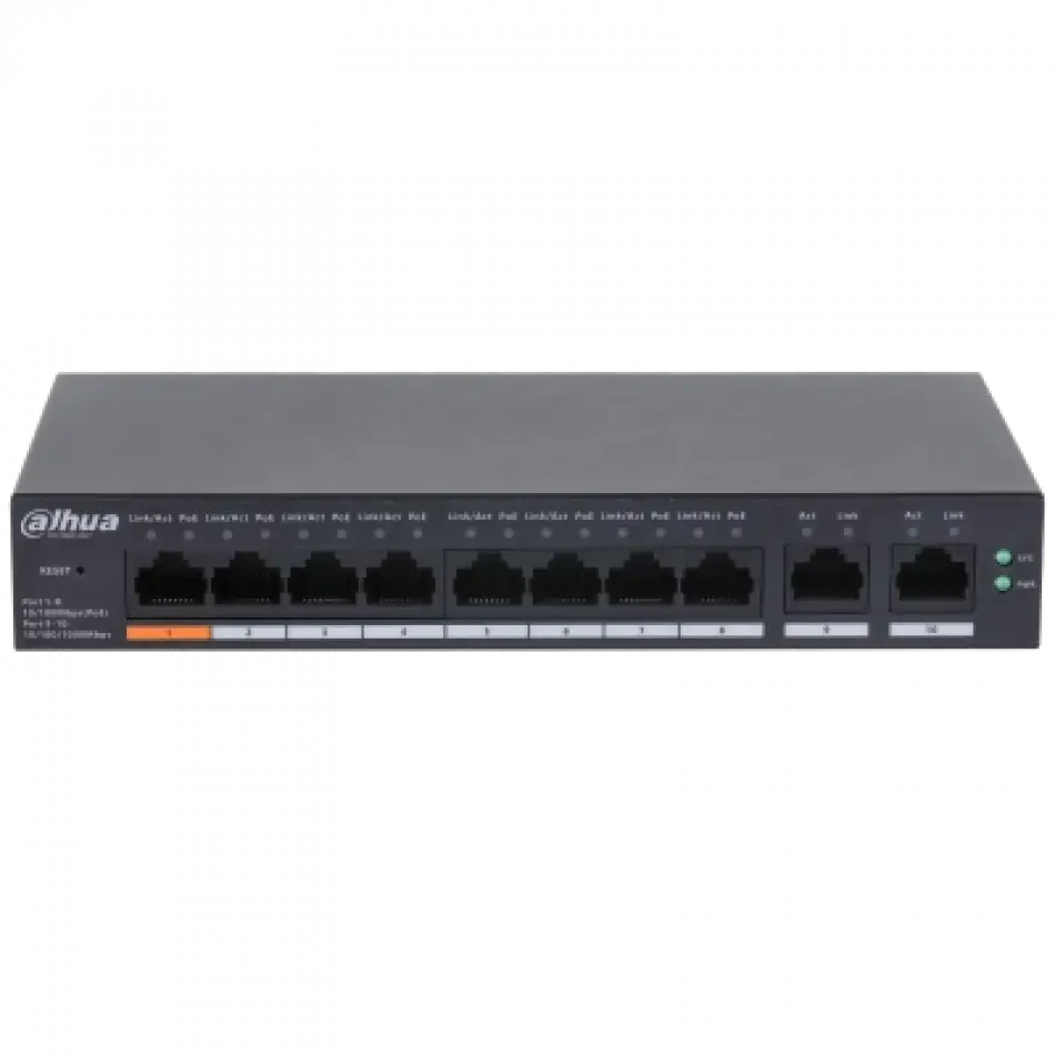 Dahua Cs4010-8et-60 8xfe- 2xge Yönetilebilir Poe Swıtch
