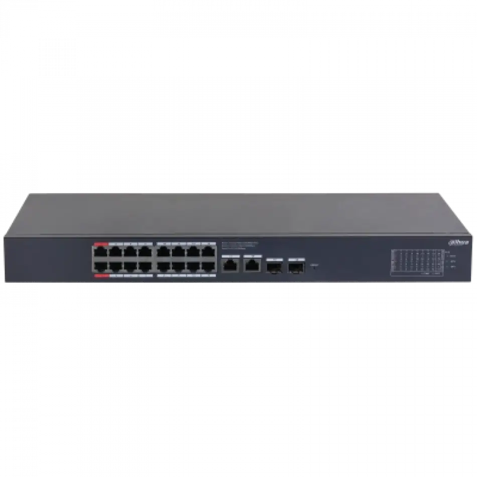 DAHUA CS4220-16GT-135 16 PORT 16XGE-2XGE-2XGE/SFP YÖNETİLEBİLİR GİGABİT 135W POE SWİTCH