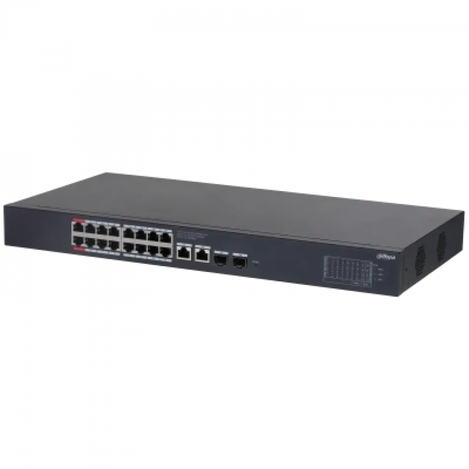 DAHUA CS4220-16GT-135 16 PORT 16XGE-2XGE-2XGE/SFP YÖNETİLEBİLİR GİGABİT 135W POE SWİTCH