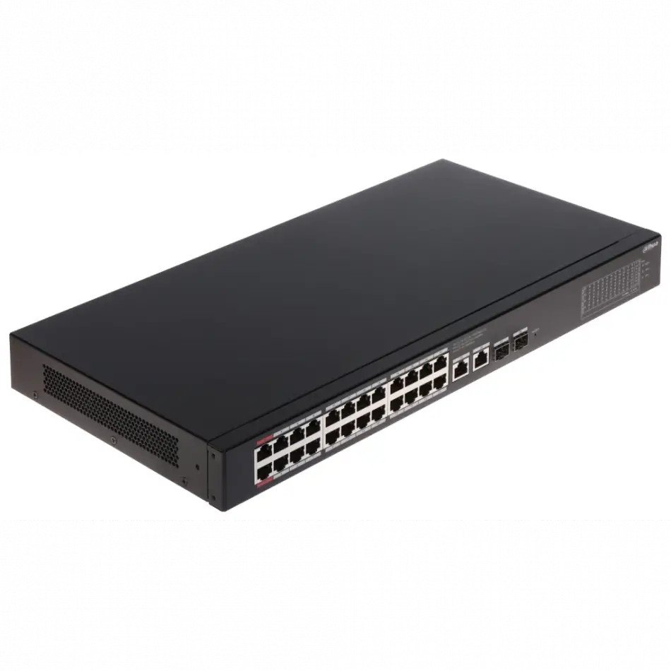 Dahua Cs4228-24gt-240, 24port, Gigabit, Poe 240w, 2 Port Uplink, 2 Port Sfp Gigabit Combo, Cloud Yönetilebilir, Switch