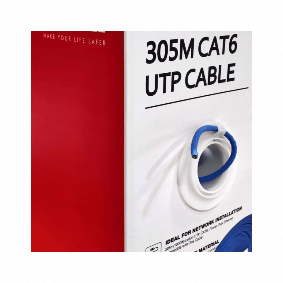 Dahua Dh-pfm923ı-6un-c, Cat6 305m, 24awg 0.53mm, Utp, %100 Bakır, Lszh Halogen Free Kablo, Mavi Renk