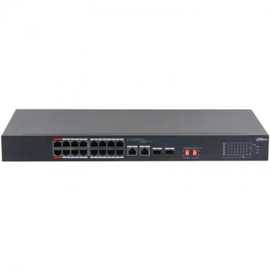 DAHUA DH-S3218-16ET-135 16 PORT 16XFE-2XGE-2XGE/SFP 135W POE SWİTCH