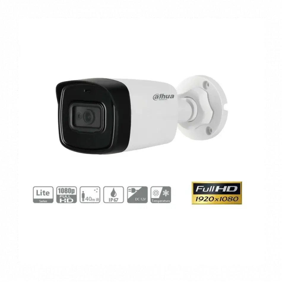 Dahua Hac-hfw1200tlp-0360b, 2mpix, 3.6m Lens, 40 Mt Gece Görüşü, Bullet Kamera