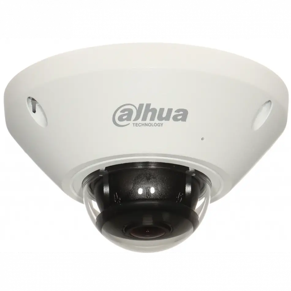 Dahua  Ipc-eb5541-as, 5mpix, 1.4mm Lens, 10mt Gece Görüş, H265+, Ik10, Ip67, Dahili Mikrofon, Sd Kart, Metal Kasa, Fisheye  Ip Kamera