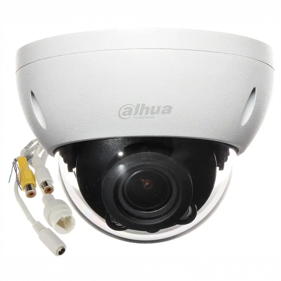 Dahua Ipc-hdbw3541r-zas, 5mpix, 2,7-13,5mm Motorize Lens, H265+, Sd Kart, Starlight, 40mt. Gece Görüş, Dahili Mikrofon, Ip67, Ik10, Dome Ip Kamera