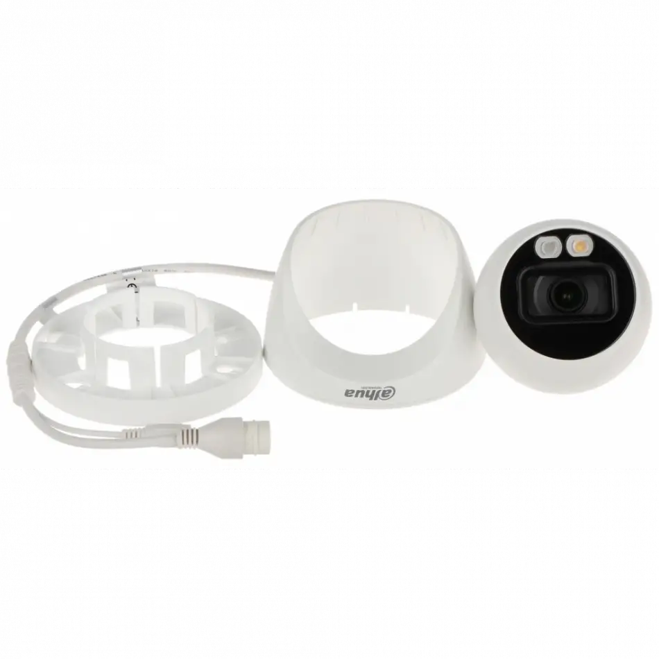 Dahua  Ipc-hdw2449t-s-ıl, 4mpix, Full Color, 2,8mm Lens, H265+, 30mt Gece Görüşü, Ip67, Dahili Mikrofon, Poe Dome Ip Kamera