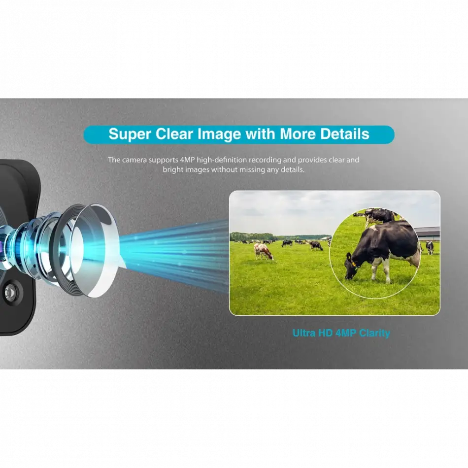 Dahua Ipc-hfw2441dg-4g-sp-b-max, 4mpix, 3,6mm Lens, H265+, 30mt Gece Görüşü, Dahili Mikrofon, Ip67,  Solar(güneş Enerjili) Ip Kamera