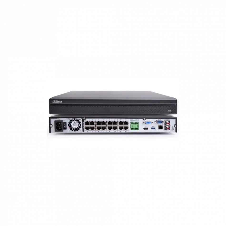 Dahua  Nvr4216-16p-4ks3, 16kanal Poe, 8mpix, H265+, 2 Hdd Desteği, 1080p Kayıt, 240mbps Bant Genişliği, Nvr