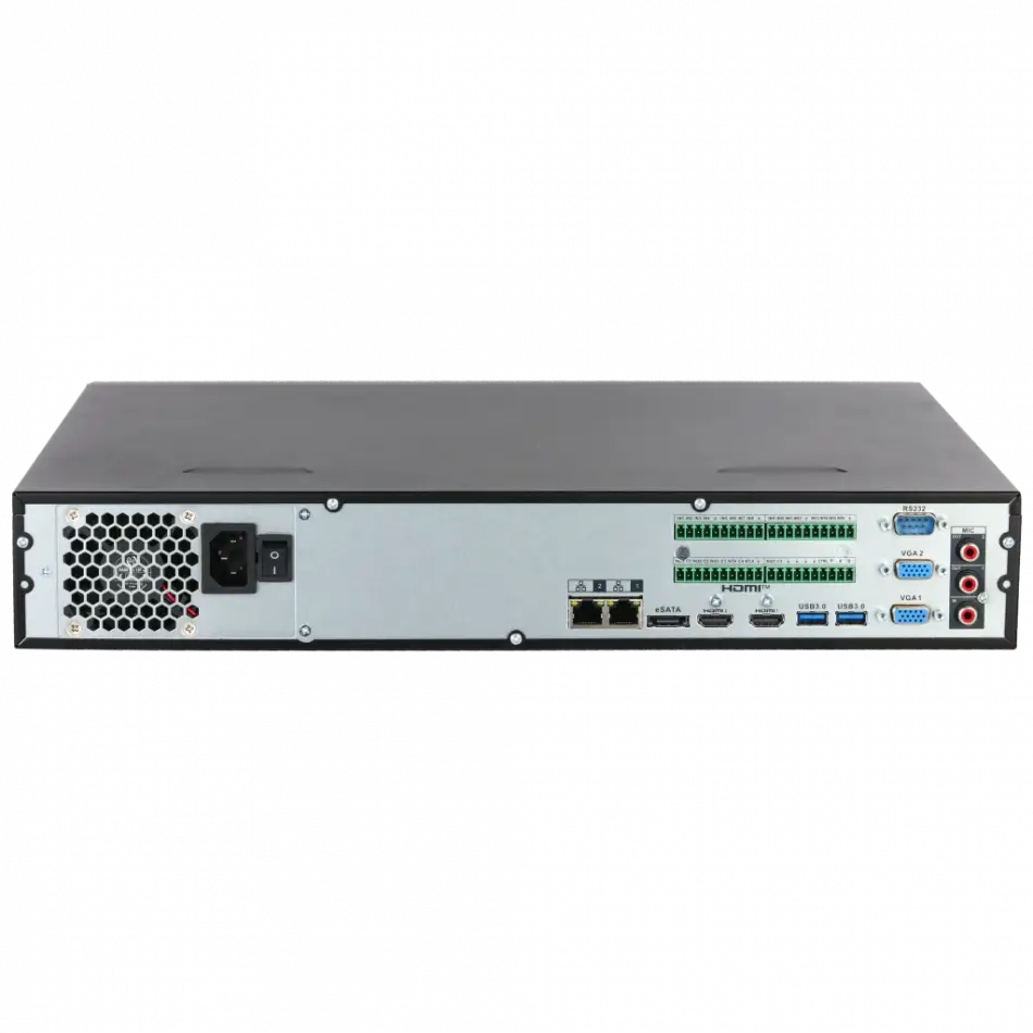 Dahua  Nvr5464-eı2, 64kanal, 32mpix, H265+, 4 Hdd Desteği, 1080p Kayıt, 384mbps Bant Genişliği, 2 Port Gigabit Lan, Nvr