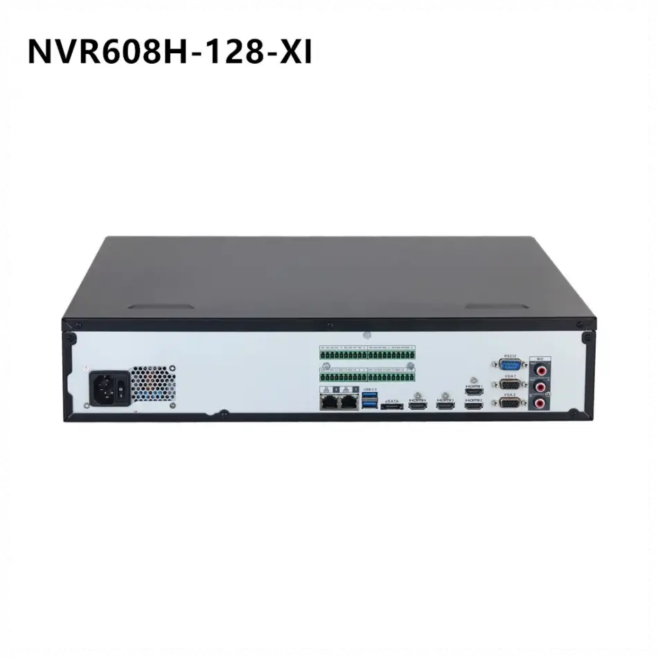 Dahua  Nvr608h-128-xı, 128kanal, 32mpix, H265+, 8 Hdd, 1080p Kayıt, 1024 Mbps Bant Genişliği, 2 Port 2500 Mbps Lan, Raıd 0/1/5/6/10 Nvr