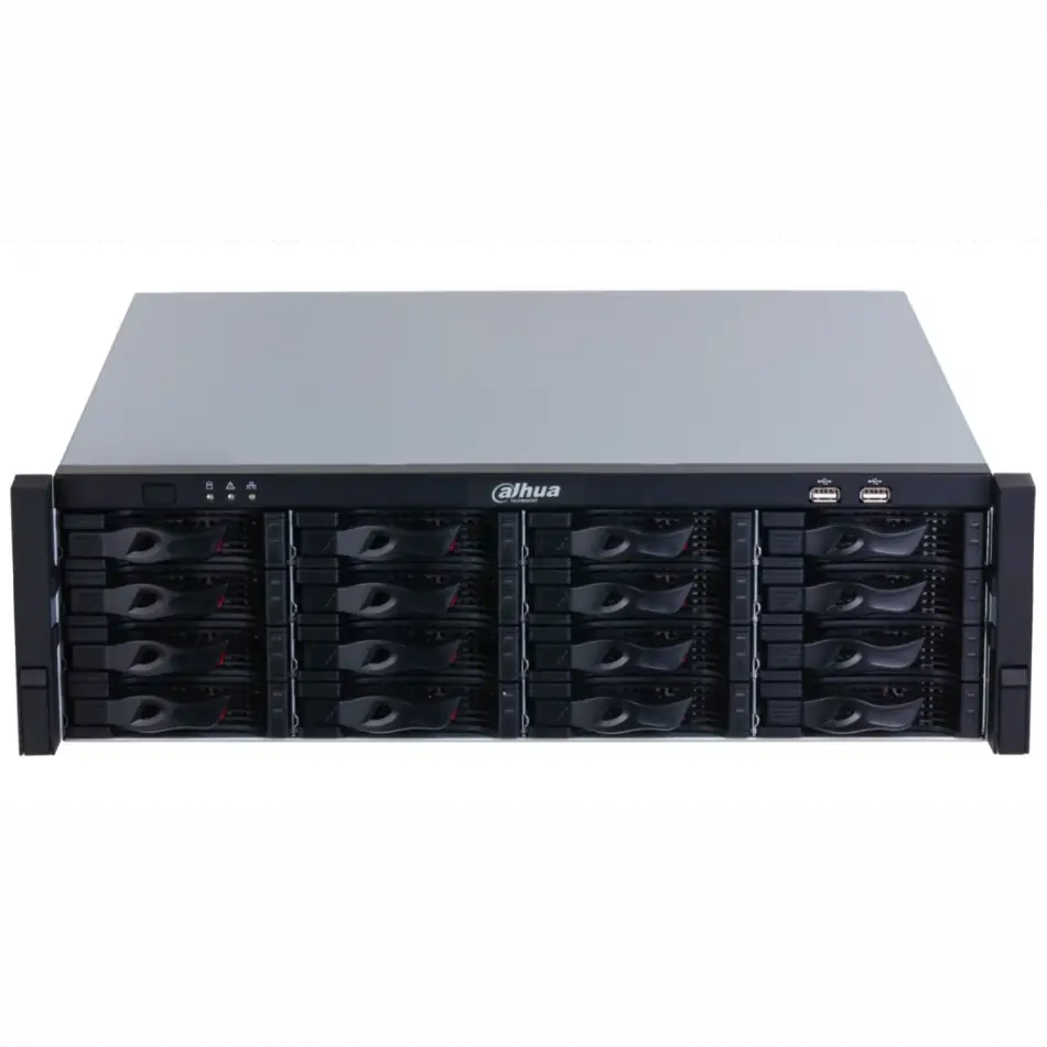 Dahua  Nvr616h-64-xı, 64kanal, 32mpix, H265+, 16 Hdd, 1080p Kayıt, 1024 0mbps Bant Genişliği, 4 Port 2500 Mbps Lan, Raıd 0/1/5/6/10 Nvr