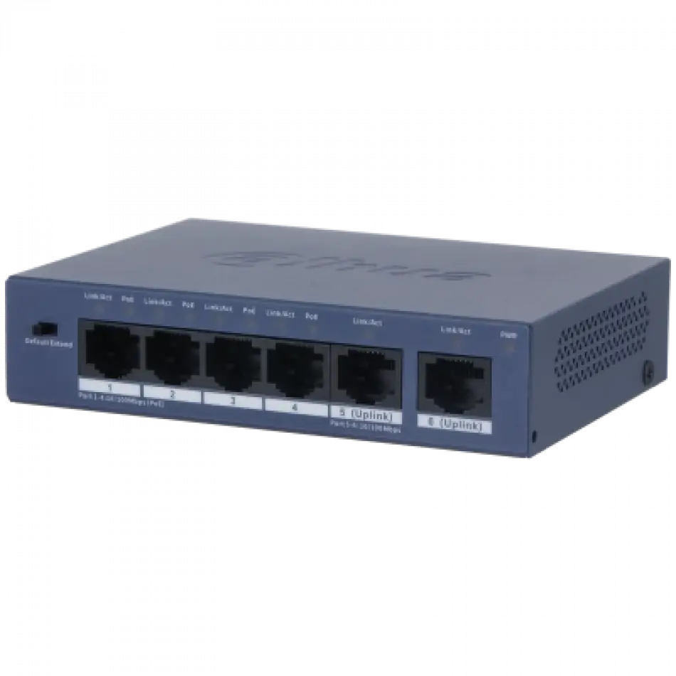 Dahua S3006-4et-60 4fex2xge 60w Yönetilemez Poe Swıtch