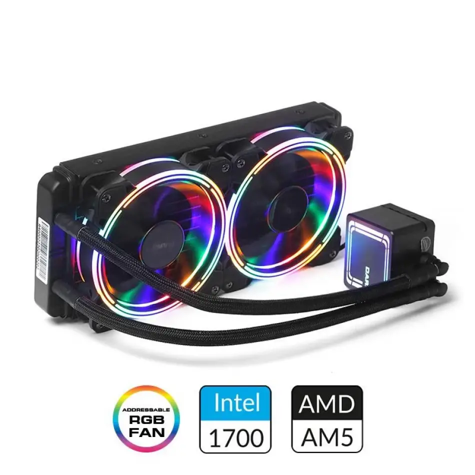 Dark Dkccw246 AQuaforce W246 240mm Fixed Rgb Ledli Sıvı Soğutma