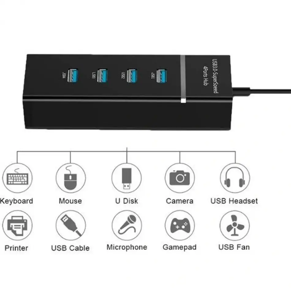 Daytona A303 4lüusb3.0 Super Speed 5gbps Hub