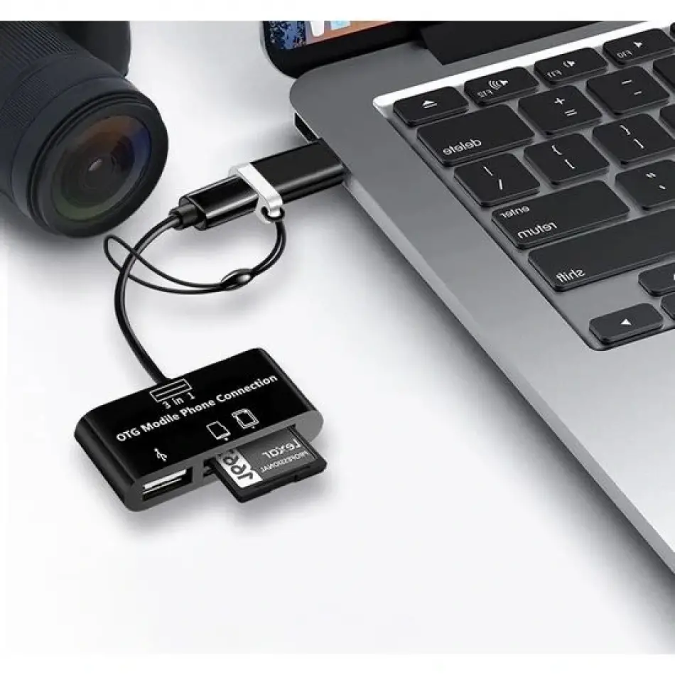Daytona A5256 Tip-c=>3lü Micro Usb+sd+msd Otg