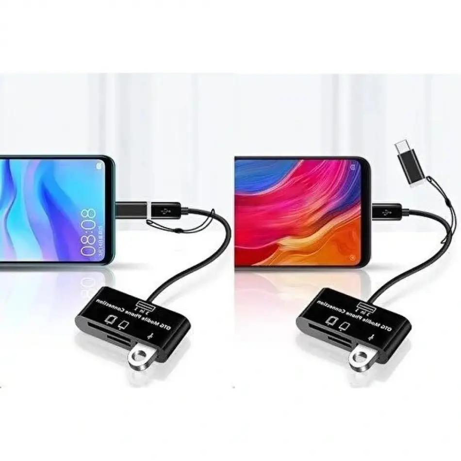 Daytona A5256 Tip-c=>3lü Micro Usb+sd+msd Otg