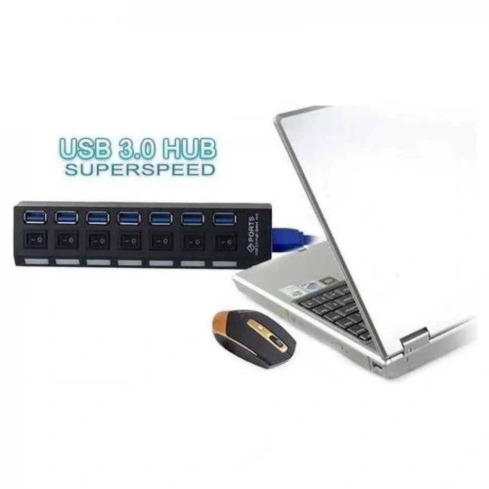 Daytona A5258  Usb3.0 7 Portlu Anahtarlı Çoklayıcı