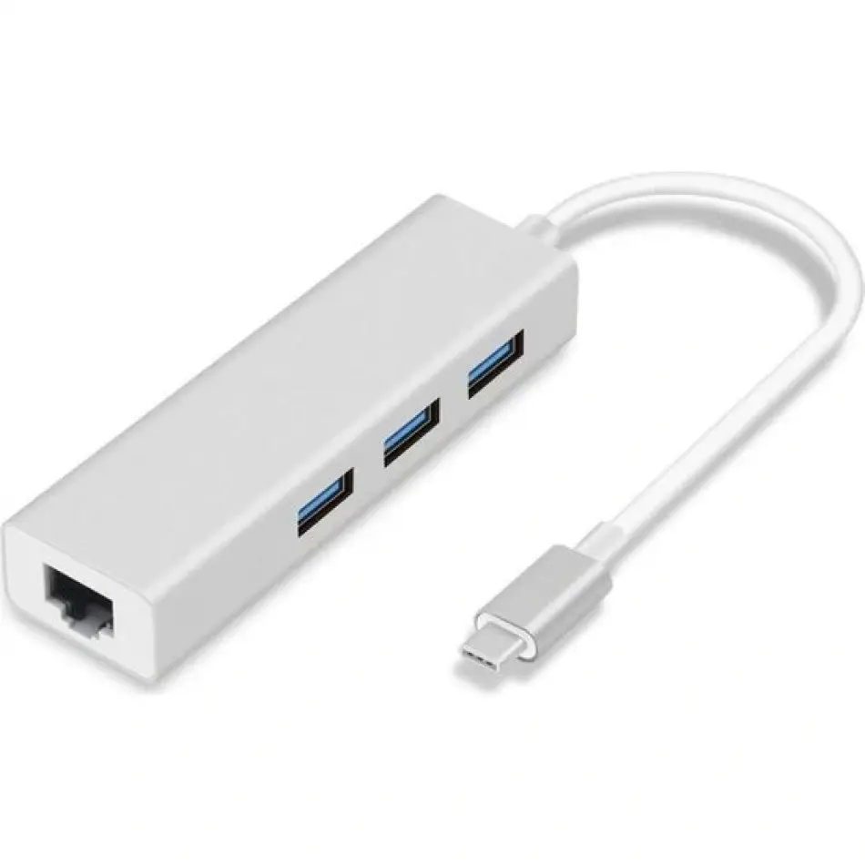 Daytona Fc-05g 4lü Usbc=>1 Rj45 Gigabit+3 Usb Por