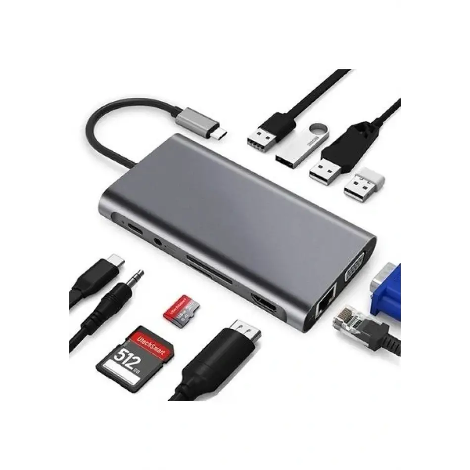 Daytona Fc-31g Tip-c=>11li  Gigabit Hub,füme