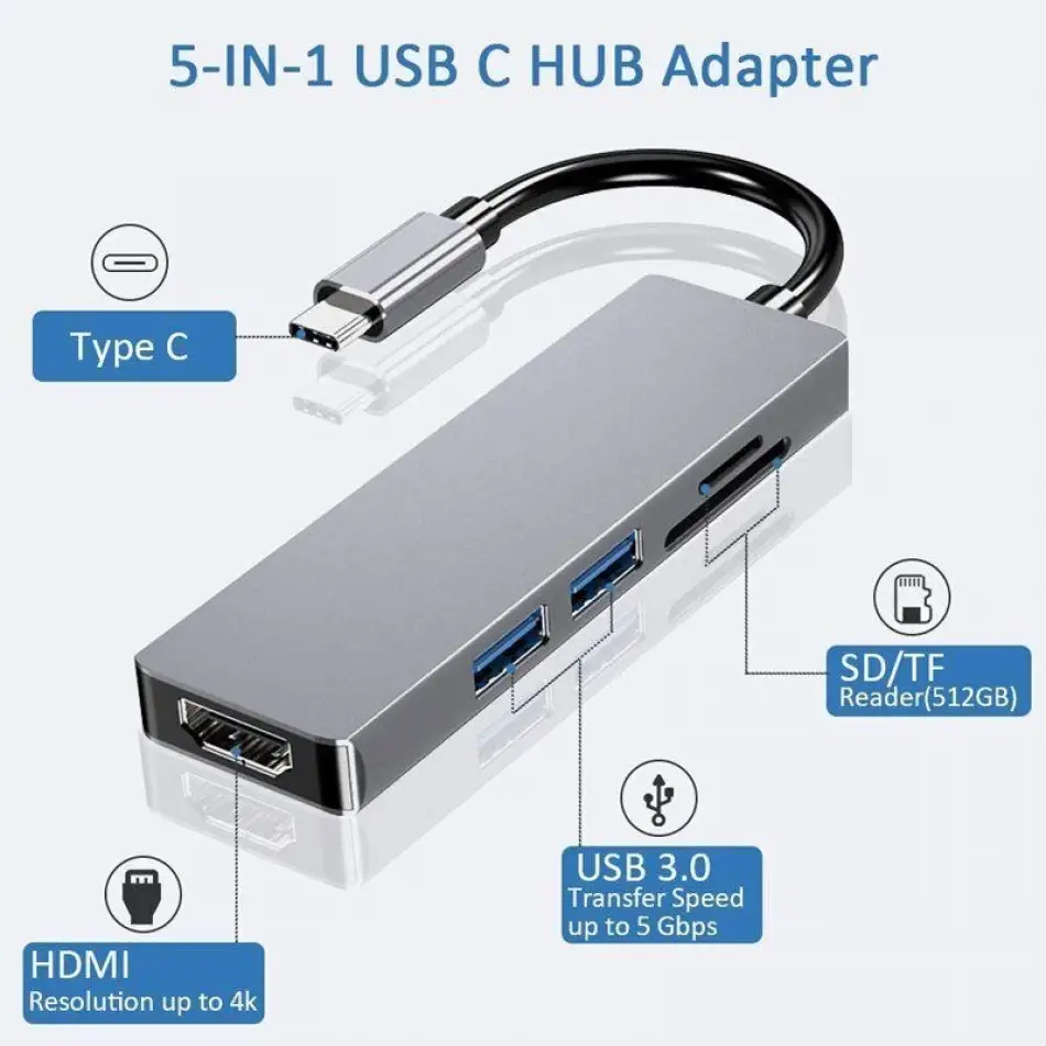 Daytona Fc17 5li Usb Type-c Dockıng Statıon