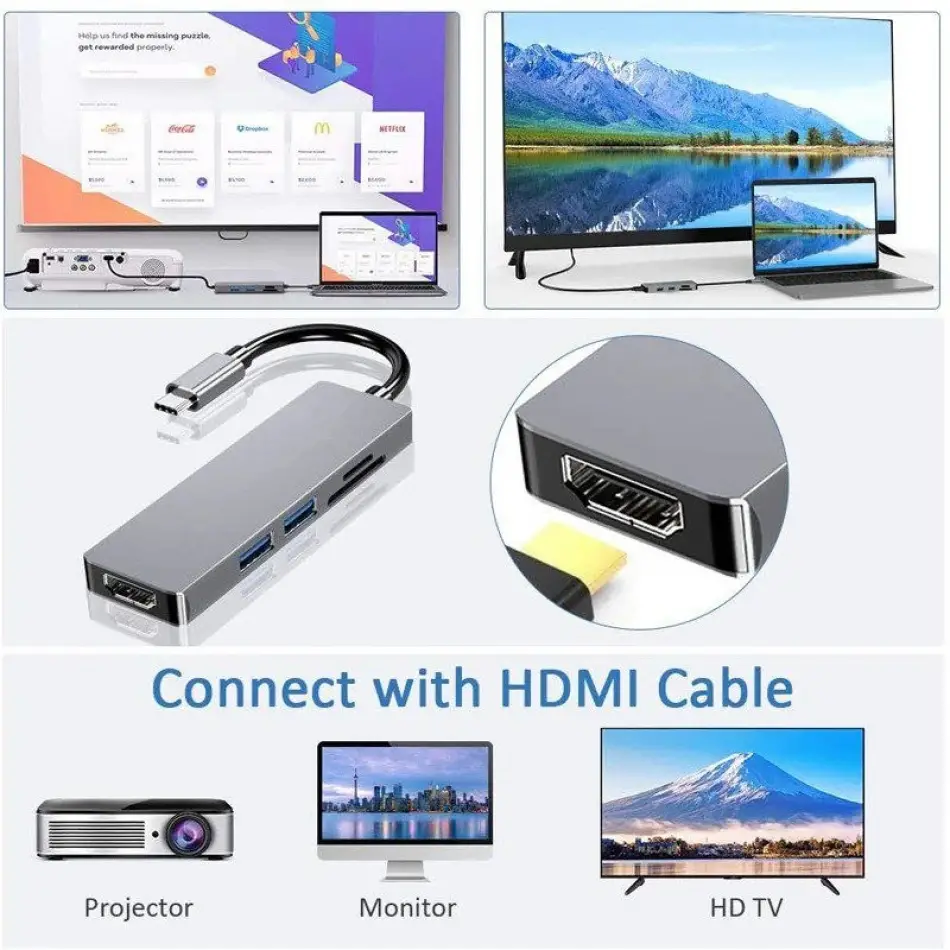 Daytona Fc17 5li Usb Type-c Dockıng Statıon