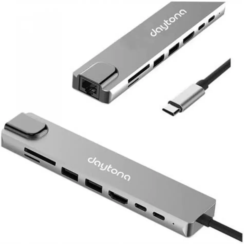 Daytona Fc55 8li Tip-c=>2usb3.0/4khdmı/gigabit Rj