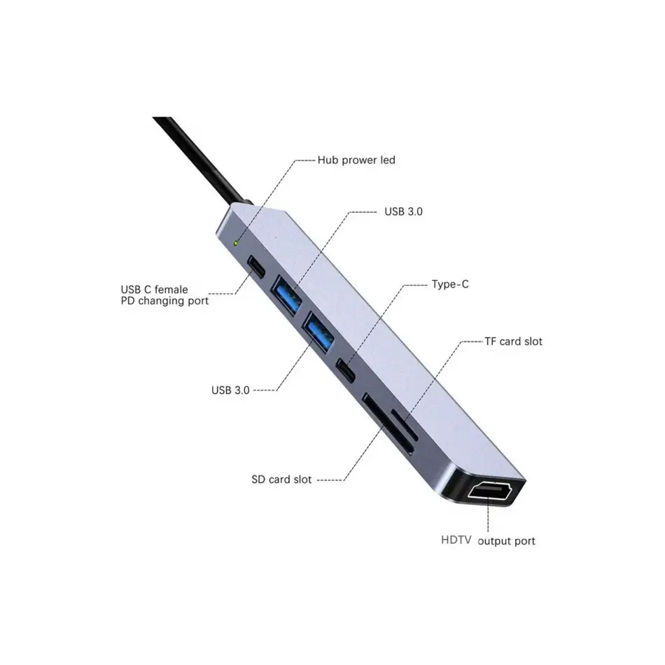 Daytona Hc13c 7li Usb Type-c Docking Station