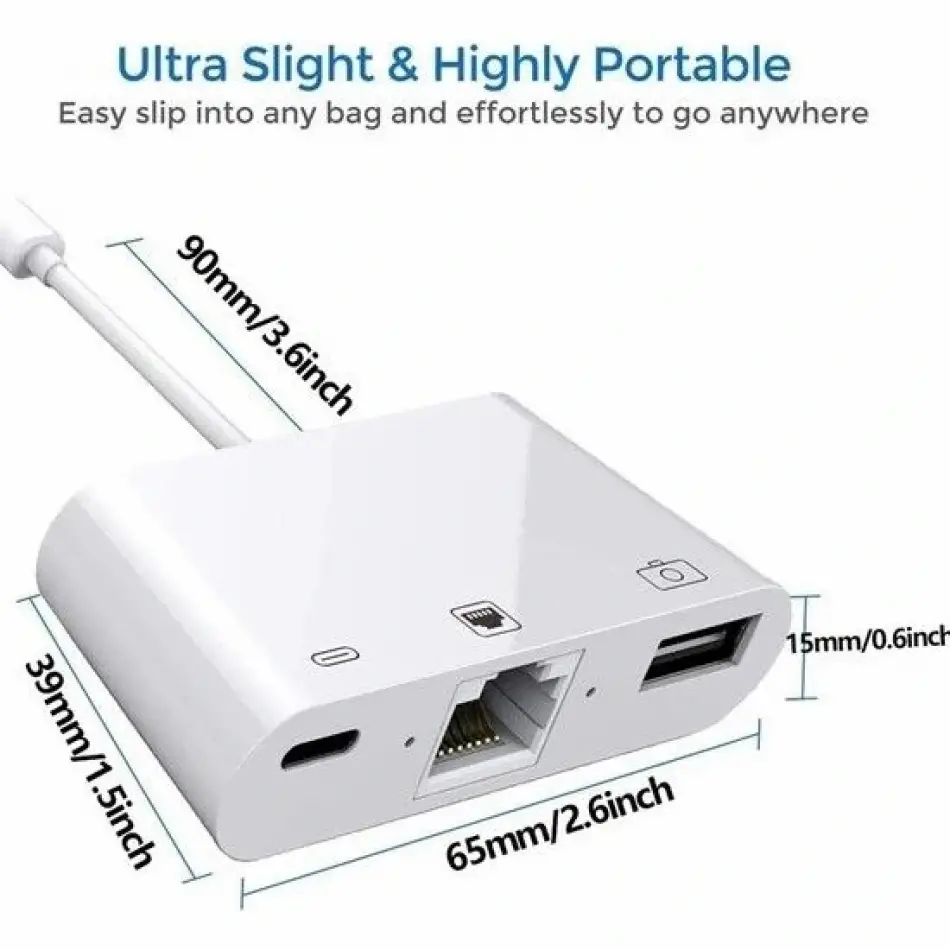 Daytona Nk107 İphone Lightning=>ethernet  Usb Kame