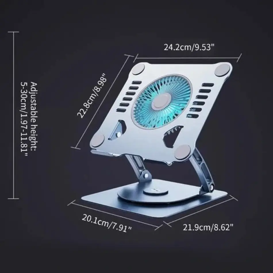 Daytona St-804d 360° Döner Fanlı Notebook Stand,
