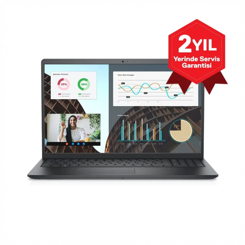 Dell Vostro 3530, N3409pvnb3530_u, İ5-1334u, 15,6 Fhd, 8gb Ram, 512gb Ssd, Paylaşımlı Ekran Kartı, Free Dos Notebook
