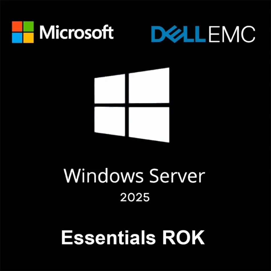 Dell Wındows Server 2025 Essentıal W2k25esn-rok 634-cvdt (25 Cal)