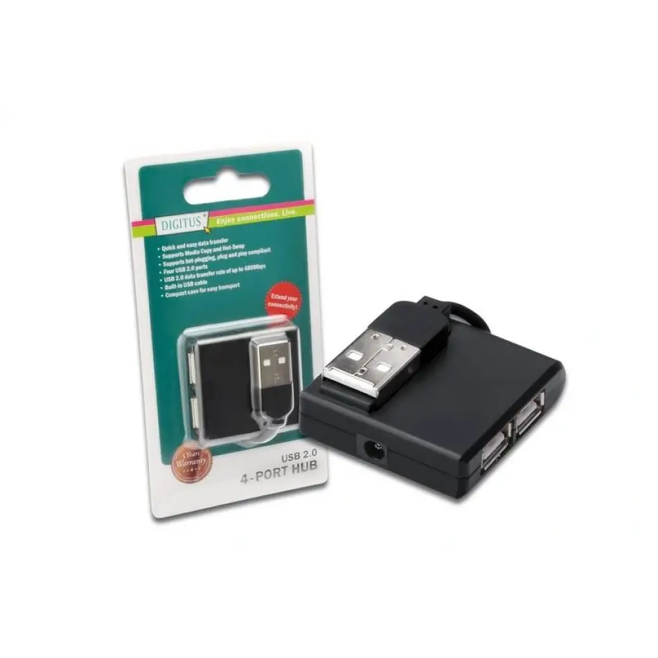 Digitus Da-70217 Usb2.0  4lü  Plastik Hub
